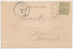 1905 Brassó, Kronstadt, Brasov; Rudolfsring, Justizpalais, Gewerbevereinshaus, Villa Schuller / Rezs...