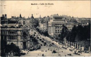 Madrid, Calle de Alcala / street, tram (fl)