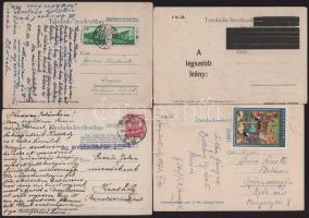 1925 7 db különböző vegyes minőségű Tombola-levelezőlap tombolaszelvény nélkül, 2 használatlan, 2 ha...