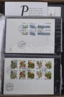 Svédország 1200-1400 képes bélyeg 2 db közepes berakóban, hozzá blokkok, borítékok + borítékos rendező