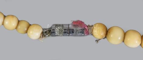 cca 1900 Csont verlauf nyaklánc, 35g