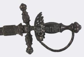 Régi kard miniatúra levélbontó, h: 16 cm