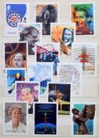 Kanada gyűjtemény a kezdetektől sok modernnel, másodpéldányok, modern küldemények A4, közepes és levél berakóban