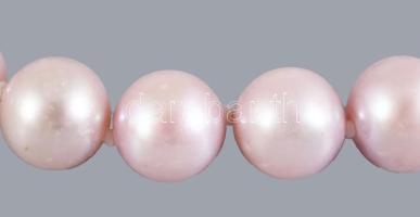 Tenyésztett gyöngy karkötő ezüst (ag) kapoccsal, h. 19,5 cm