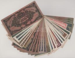 Vegyes 30db-os pengő bankjegy tétel, közte kevés adópengő és "Vöröshadsereg Parancsnoksága&quot...