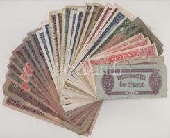 Vegyes 30db-os pengő bankjegy tétel, közte kevés adópengő és "Vöröshadsereg Parancsnoksága" pengők