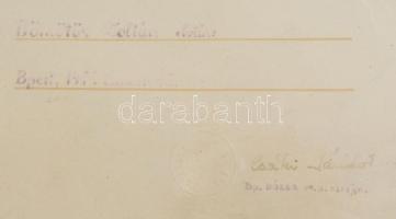 1953 Az Újpesti Dózsa sportegyesület díszoklevele Dömötör Zoltán (1935-2019) olimpiai érmes, későbbi...