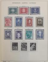Ausztria és területek tartalmas gyűjtemény 1850-1986 sok jobb kiadással, eleinte bélyegzett, majd eg...