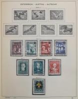 Ausztria és területek tartalmas gyűjtemény 1850-1986 sok jobb kiadással, eleinte bélyegzett, majd eg...