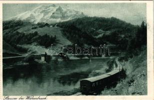 Stausee bei Wienerbruck, railway line, train. L. Strohschneider