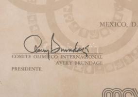 Mexikó 1968. Olimpiai Bronz díjérem, vízilabda sportágban "XIX Olimpiada Mexico 1968" kéto...