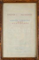 1954 A XII. Nyári Főiskolai Világbajnokság oklevele a Dömötör Zoltán (1935-2019) olimpiai érmes, későbbi bajnok vízilabdázó, úszó részére, 4x200 M férfi gyorsváltóban szerzett bajnoki világbajnoki címért . Üvegezett keretben 22x32 cm