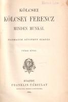 Kölcsey Ferenc: Kölcsei Kölcsey Ferencz minden munkái. Harmadik, bővített kiadás. 1-10 kötet. [Telje...