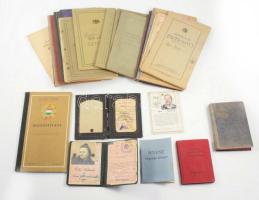 ca 1900-1950 24 db régi igazolvány, bizonyítvány, értesítő, stb