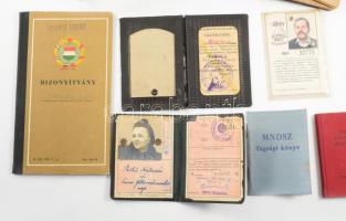 ca 1900-1950 24 db régi igazolvány, bizonyítvány, értesítő, stb