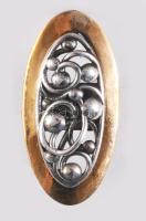 Részben ezüst (Ag) gyűrű, jelzett, m.53, bruttó 7,7g