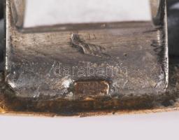 Részben ezüst (Ag) gyűrű, jelzett, m.53, bruttó 7,7g