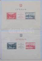 Német megszállás Szerbiában 1941-1943 Tétel több jó kiadással, magas katalógus értékű anyag, albumba...