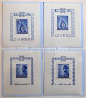 Horvátország háború előtti szép gyűjtemény, benne Mi 24-38 korabeli tanúsítvánnyal (csak ez Mi EUR 1...