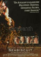 2003 Seabiscuit - Mit dem Willen zum Erfolg, Tobey Maguire, Jeff Bridges, lovas témájú német filmplakát, papír, feltekerve. 119x84 cm.