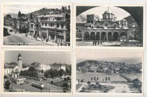 BULGÁRIA - 14 db MODERN fekete-fehér város képeslap / BULGARIA - 14 modern black and white town postcards