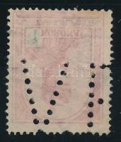 Turul V.P. perfin (szakadás / tear)