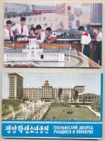 Phenjan - 18 db MODERN képeslap tokban:. koreai ifjúsági palota, úttörők / Pyongyang, Pjongjang; 18 ...