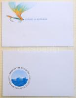 Kb 80 küldemény az egész világból + 3 db ausztrál + 1 ausztrál Antarktisz sorozat presentation pack rugós albumban