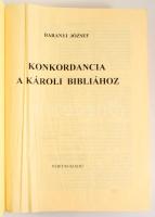 Baranyi József: Konkordancia a Károli Bibliához. Bp., 1995, Veritas, VIII+1879 p. Kiadói műbőr-kötés, kiadói papír védőborítóban, néhány kissé gyűrött lappal. Számozott (205. sz.) példány.
