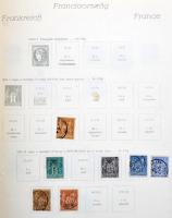 Franciaország és területei néhány száz bélyeg 1943-ig régi Gobát albumban (szinte használatlan lapok) csavaros borítóval