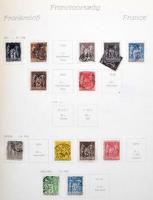 Franciaország és területei néhány száz bélyeg 1943-ig régi Gobát albumban (szinte használatlan lapok...