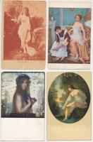 7 db RÉGI erotikus művészlap, közte Degi / 7 pre-1945 erotic art postcards