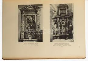 Rados Jenő: Magyar oltárok. Bp., K. Magyar Egyetemi Nyomda. Kiadói félbőr kötés, gerinc sérült, feke...