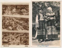 Mezőkövesd - 6 db RÉGI város és motívum képeslap