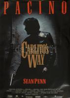 1993 Carlito's Way, Al Pacino, Sean Penn, német filmplakát, papír, feltekerve, apró lapszéli sz...