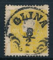 1858 2kr szögfejbenyomattal / plate flaw "GLINA" (Gudlin 150 p)