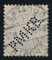 Feketeszámú krajcáros PMKB. perfin