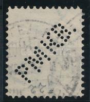 Színesszámú krajcáros PMKB. perfin