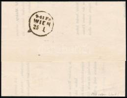 1864 2kr nyomtatványon (100.000) / on printed matter "KOSTAINICA" - Wien