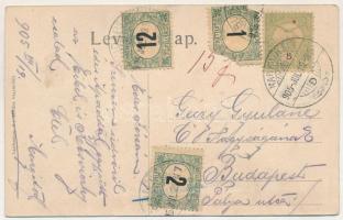 1905 Nagymihály, Michalovce; Gróf Sztáray kastély, Sztáray tér, Barnai szálloda. Landesmann R. kiadá...