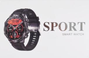 Sport Smart Watch okosóra, számos funkcióval, 2 darab óraszíjjal, működik, dobozában