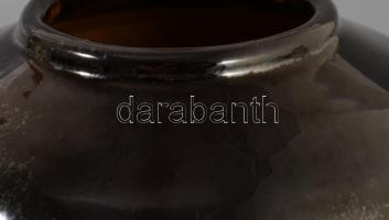 Csákvár kerámia váza, jelzett, hibátlan, 15x10 cm