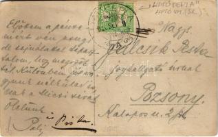 Liptótepla, Liptovská Teplá; kastély / castle. photo (ragasztónyom / glue mark)