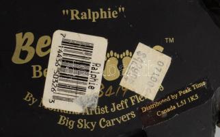 Ralphie medve rezin asztaldísz, 17x9 cm