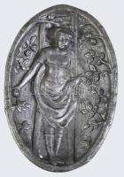 Pajzán jelenetes alumínium hamuzó, 15x10 cm