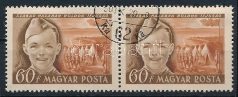 1950 Gyermek 60f párban nagy folt a "P" talpán + az "A" betűn is folt