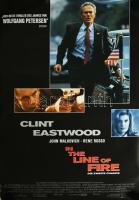 1993 In the Line of Fire - Die zweite Chance (Clint Eastwood, John Malkovich, Rene Russo), német filmplakát, papír, feltekerve, apró lapszéli gyűrődésekkel, 119x84 cm.