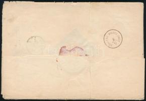 1859 15kr kétszer felhasznált levélpapíron / on used stationery twice "BISTRITZ in SIEBENB:&quo...