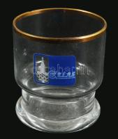 Olimpiai díszítéssel 6 darabos röviditalos pohár szett, hibátlan, m. 6 cm