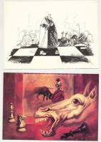 SAKK - 10 db MODERN képeslap / CHESS - 10 modern postcards